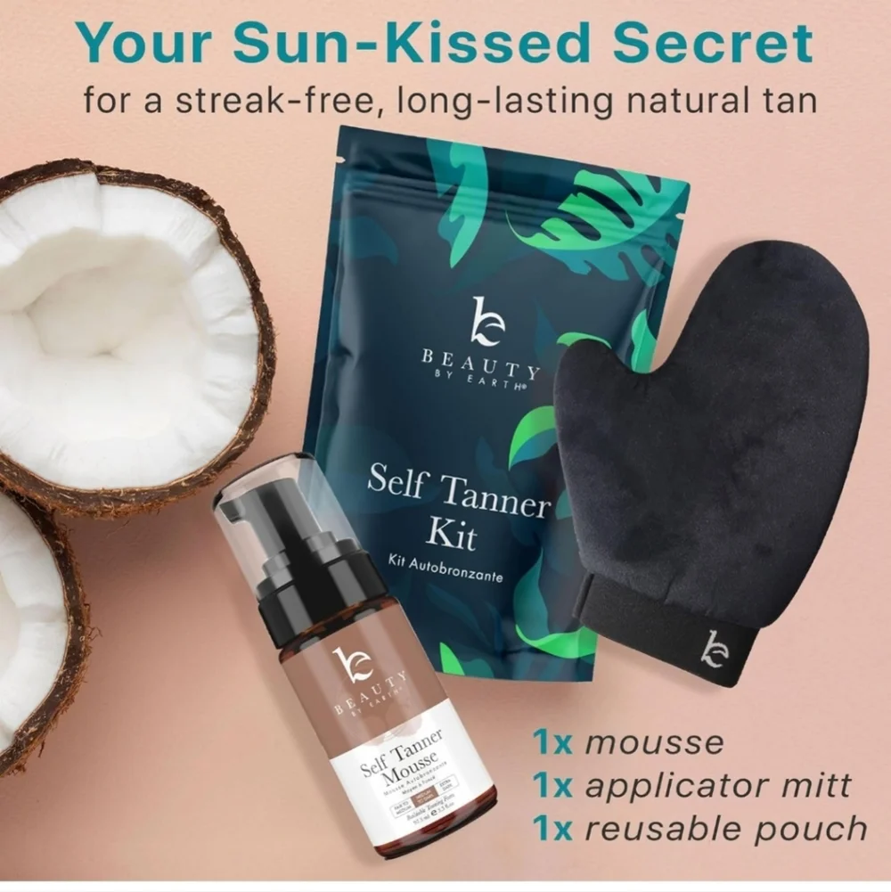 Self Tanner Tanning Mousse Kit 3.3 oz
